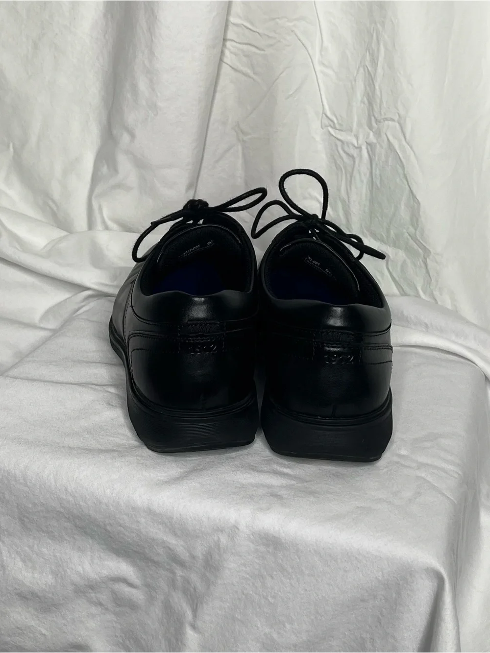 Nunn Bush Black Leather Derby Lace-Up Dress Shoes